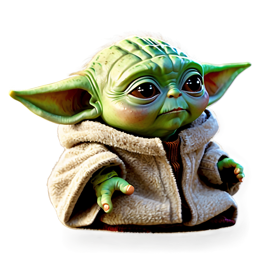 Baby Yoda Head Cartoon Png Xko97 PNG Image