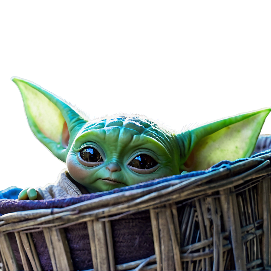 Baby Yoda In Basket Png 54 PNG Image