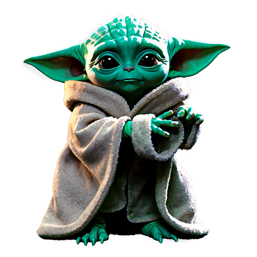 Baby Yoda Looking Up Png Qth1 PNG Image