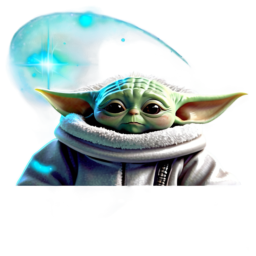 Baby Yoda Space Background Png Xdl PNG Image