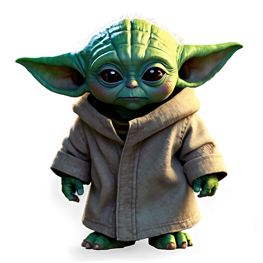 Baby Yoda Walking Png Cvw94 PNG Image