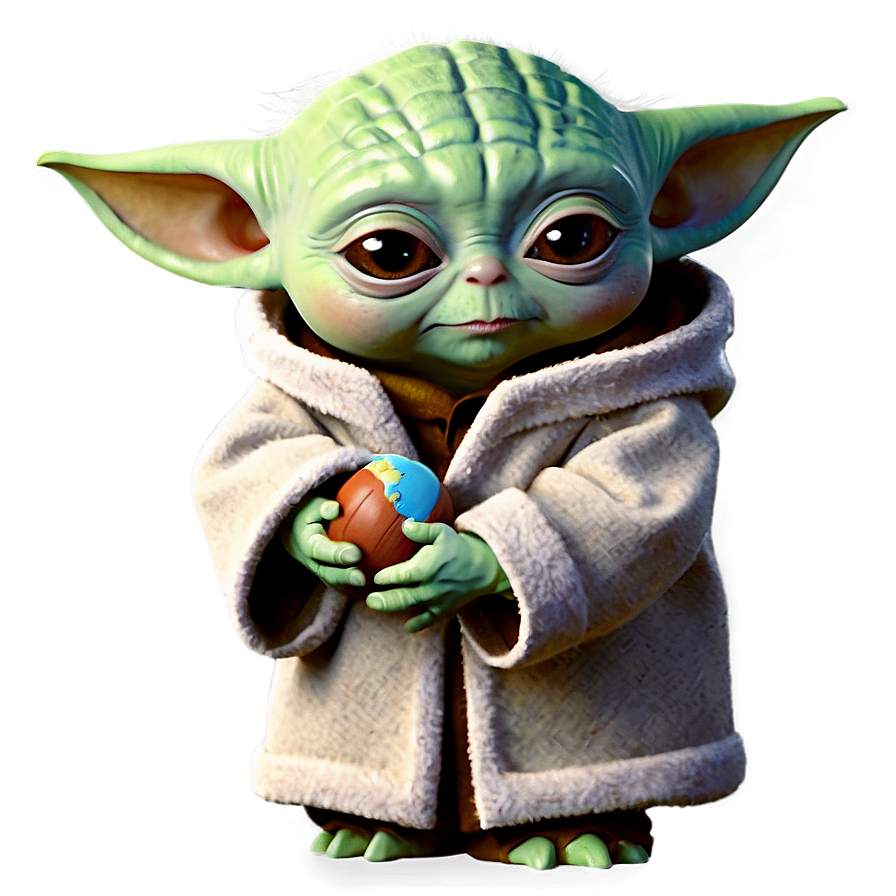 Baby Yoda With Ball Png 99 PNG Image