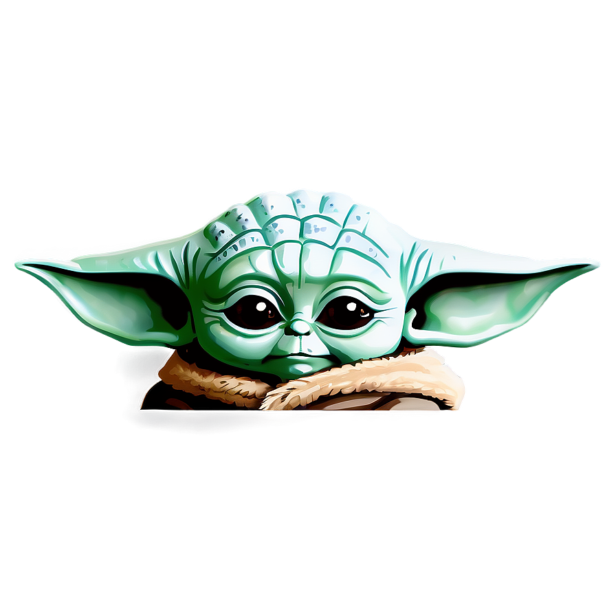 Baby Yoda With Hat Png Djl PNG Image