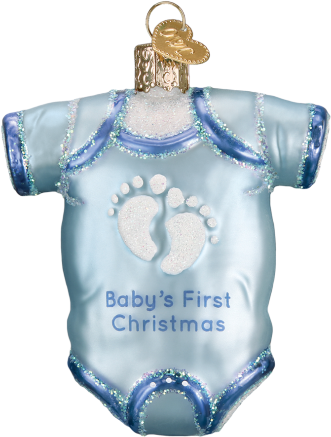 Babys First Christmas Ornament PNG Image