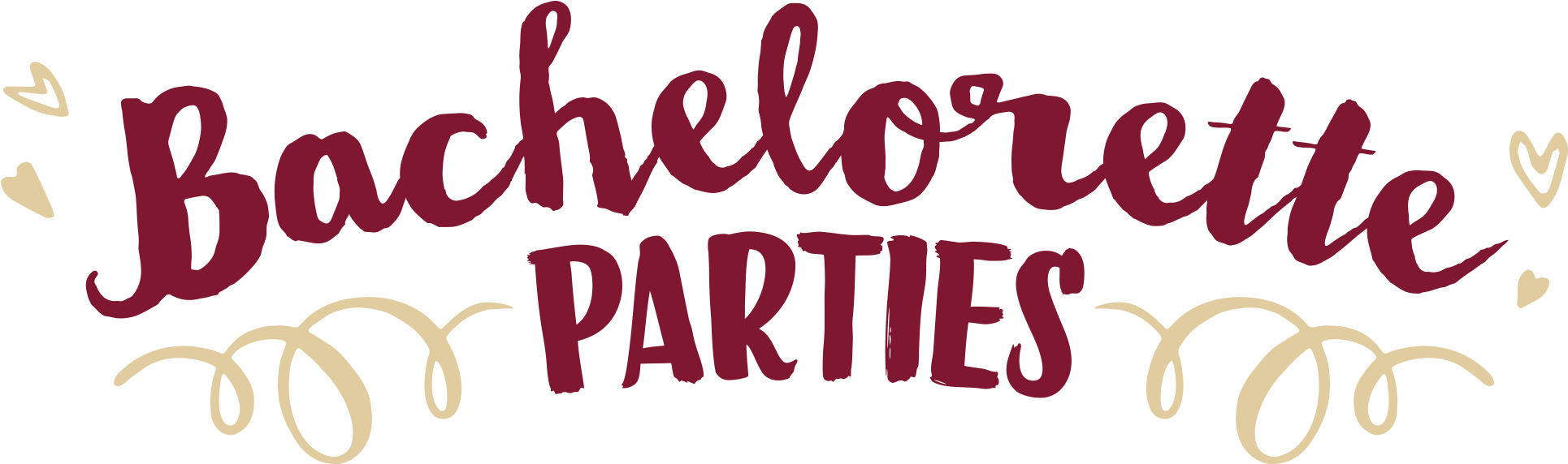 Bachelorette Parties Calligraphy PNG Image