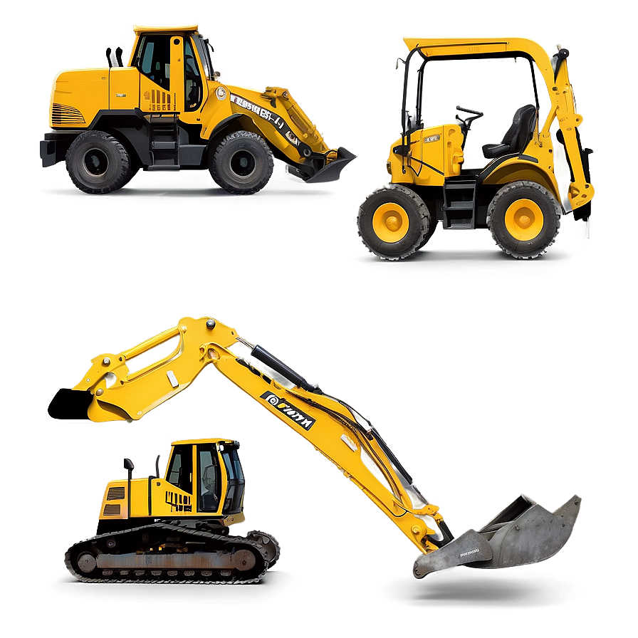 Backhoe For Earthmoving Png Yhl PNG Image