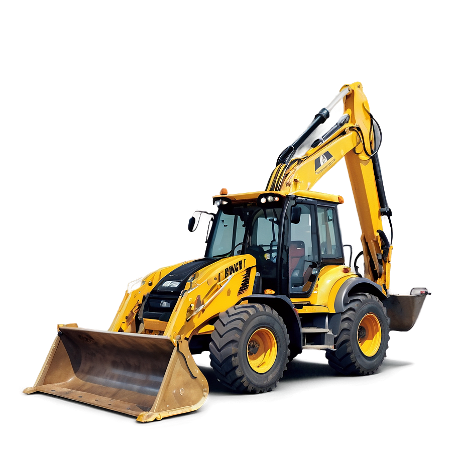 Backhoe On Worksite Png 06272024 PNG Image