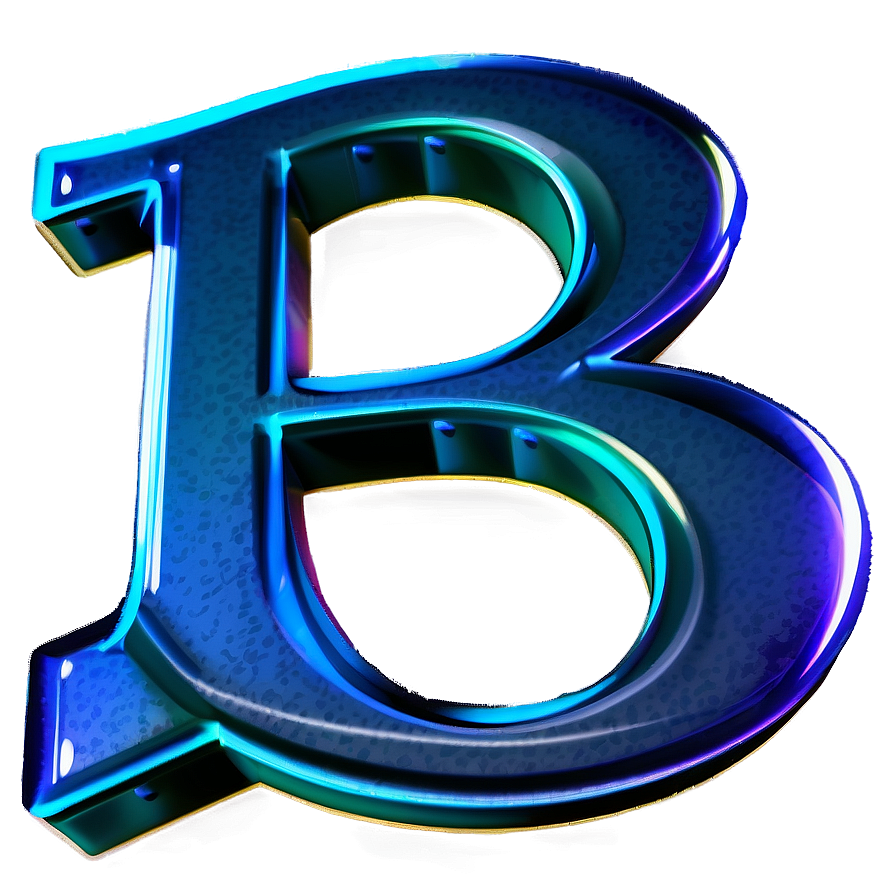 Backlit Letter B Png Cih37 PNG Image