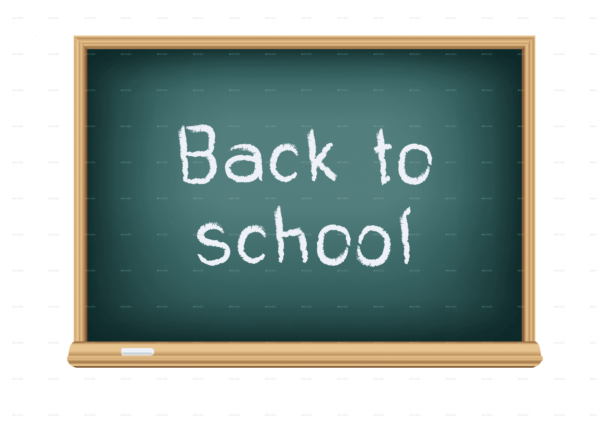 Backto School Chalkboard PNG Image