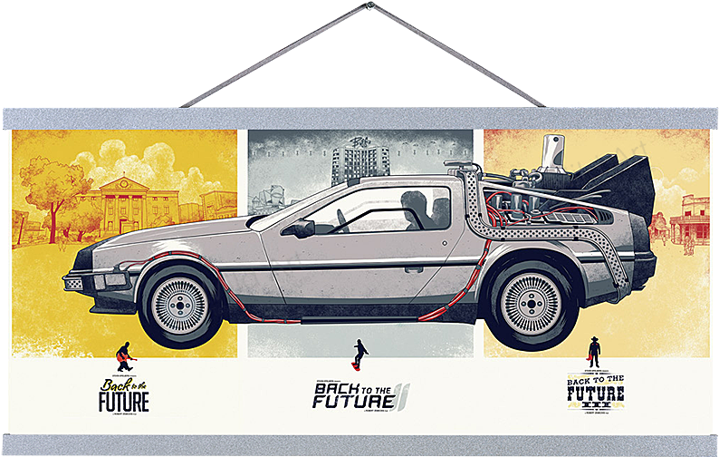 Backtothe Future De Lorean Art PNG Image