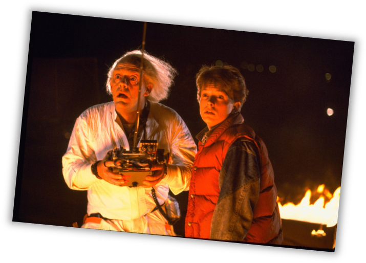 Backtothe Future Iconic Scene PNG Image