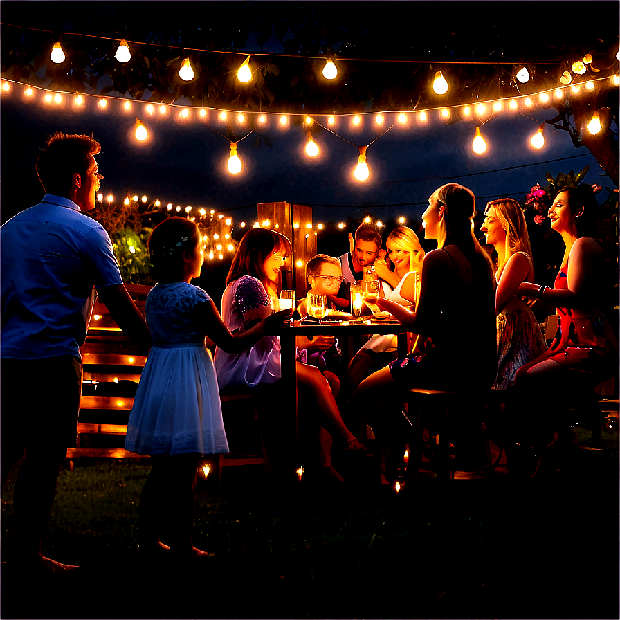 Backyard Party Lighting Png Mfo48 PNG Image