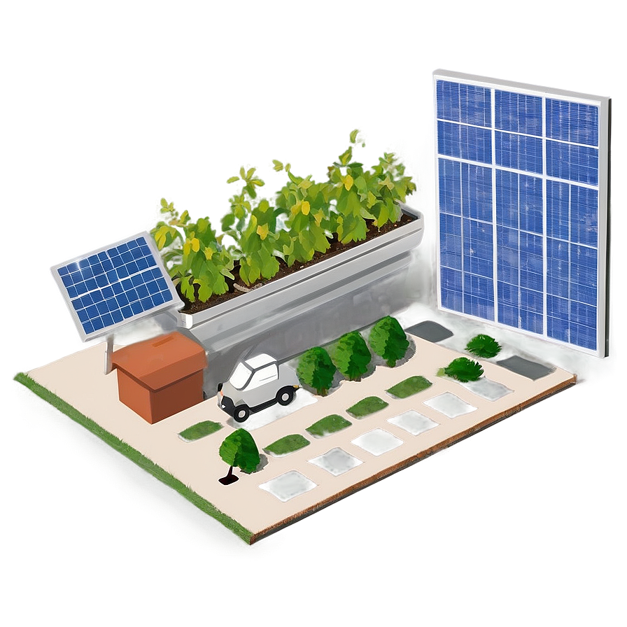 Backyard Solar Power Setup Png Xbk11 PNG Image