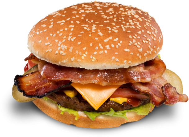 Bacon Cheeseburger Deluxe PNG Image