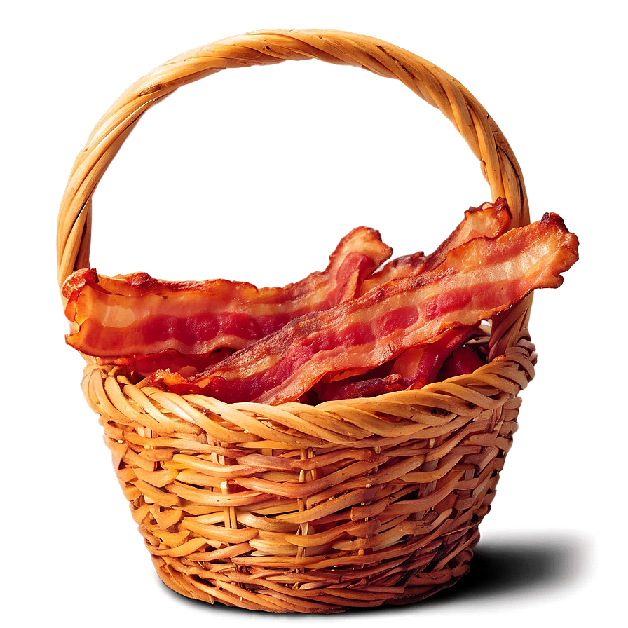 Bacon In Basket Png Owj29 PNG Image