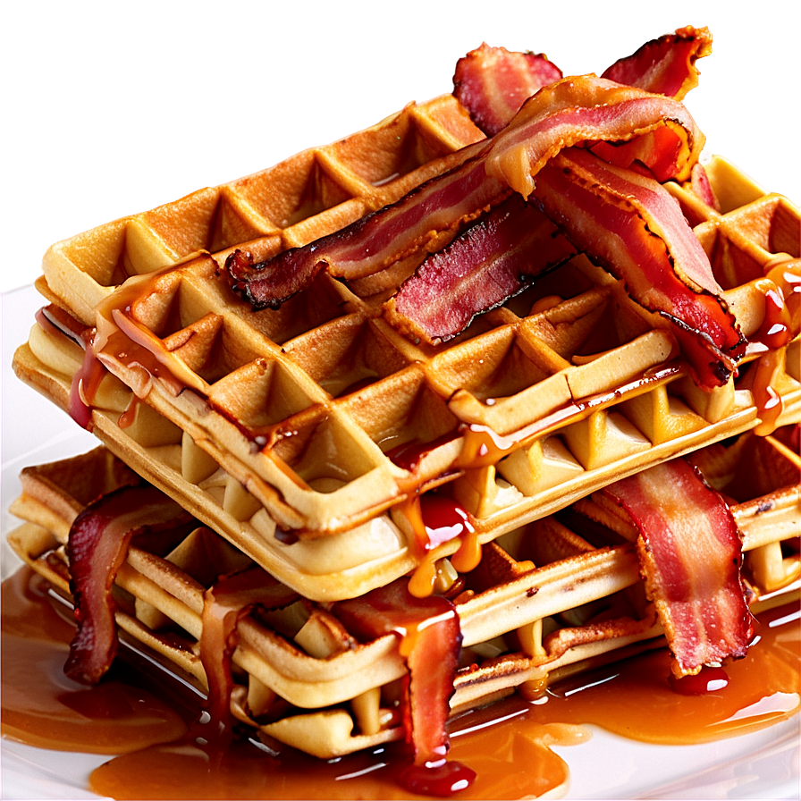 Bacon Stuffed Waffle Png Urn42 PNG Image