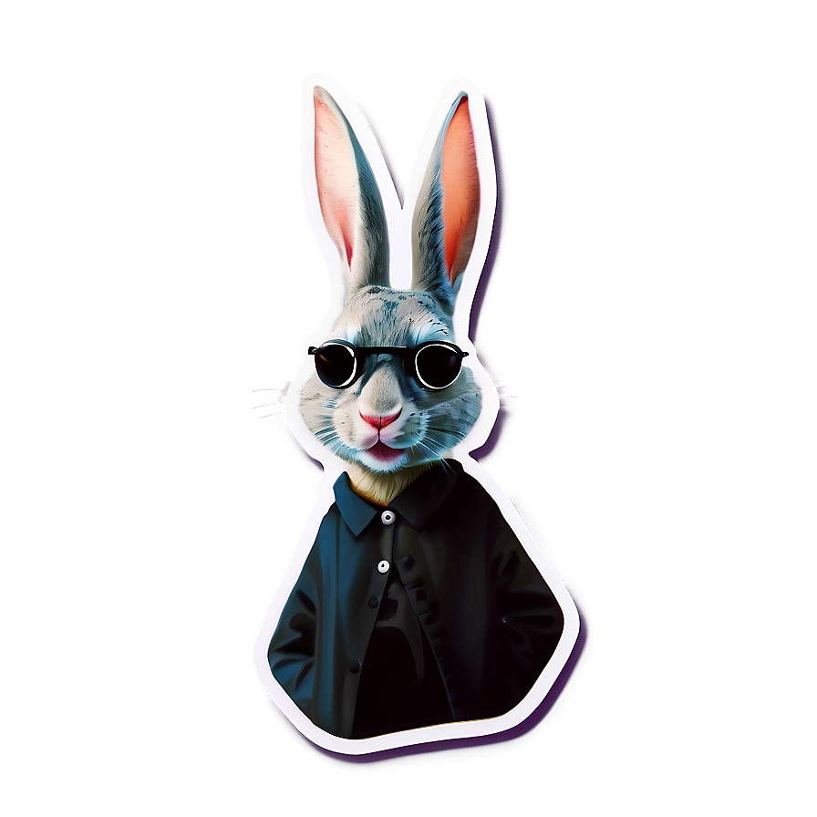 Bad Bunny Logo Stickers Png 80 PNG Image