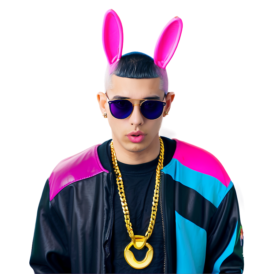 Bad Bunny Streetwear Stickers Png Dss PNG Image