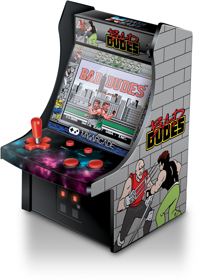 Bad Dudes Arcade Cabinet PNG Image