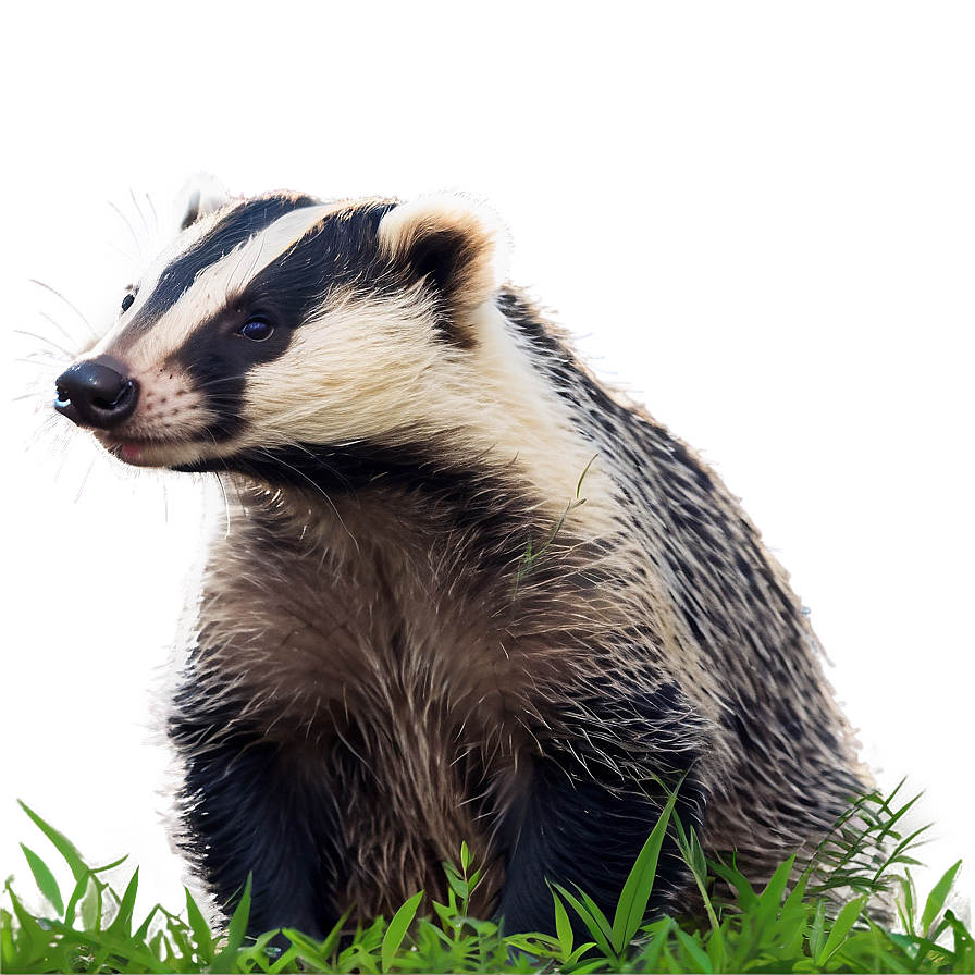 Badger In Natural Habitat Png Yxv6 PNG Image