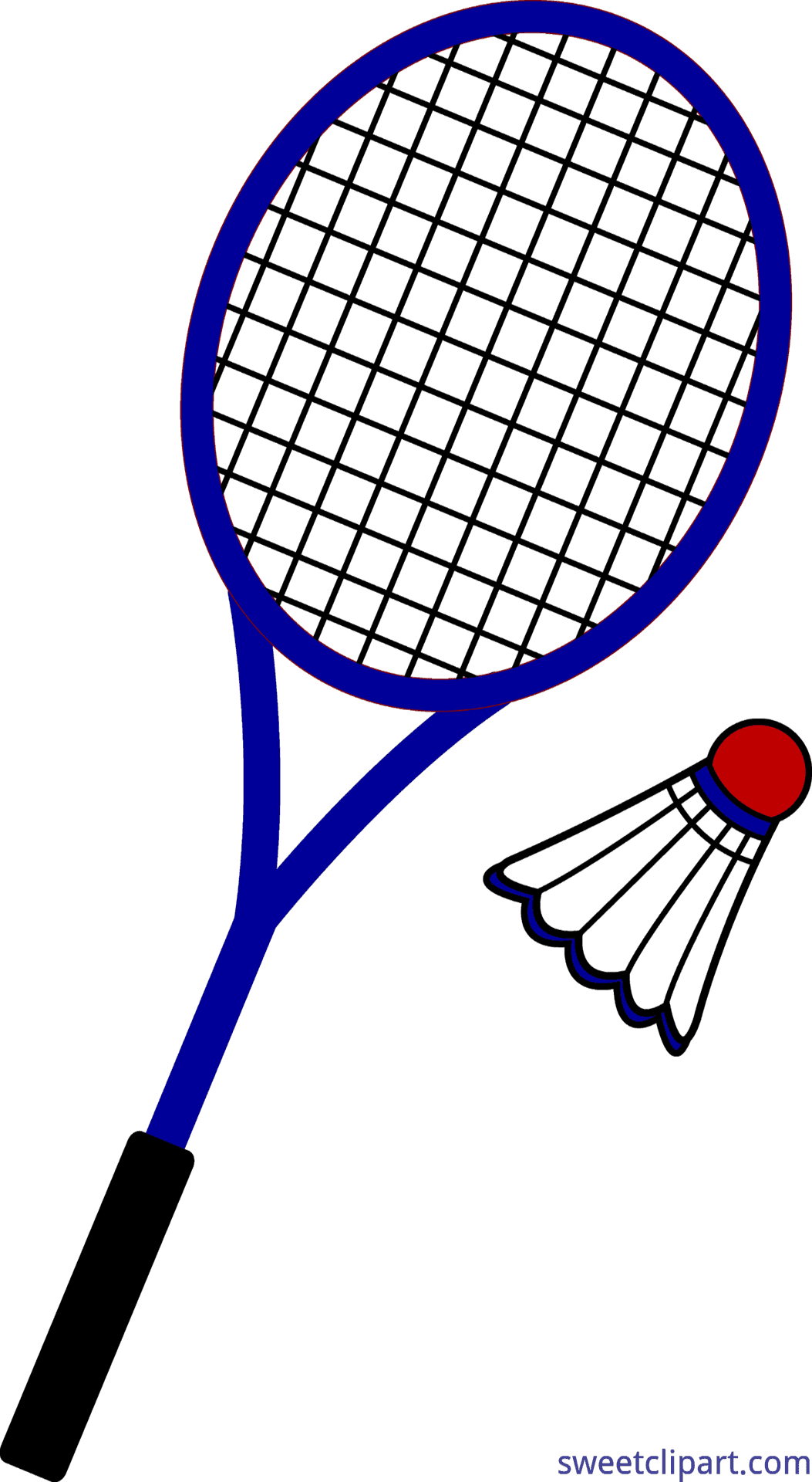 Badminton Racketand Shuttlecock Illustration PNG Image