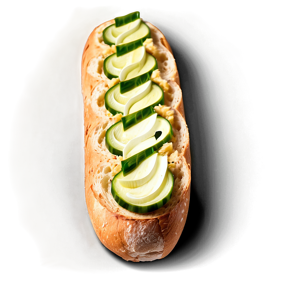 Baguette With Garlic Spread Png Mbf15 PNG Image