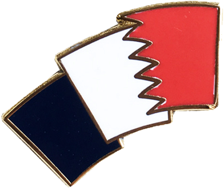 Bahrain Flag Map Pin PNG Image