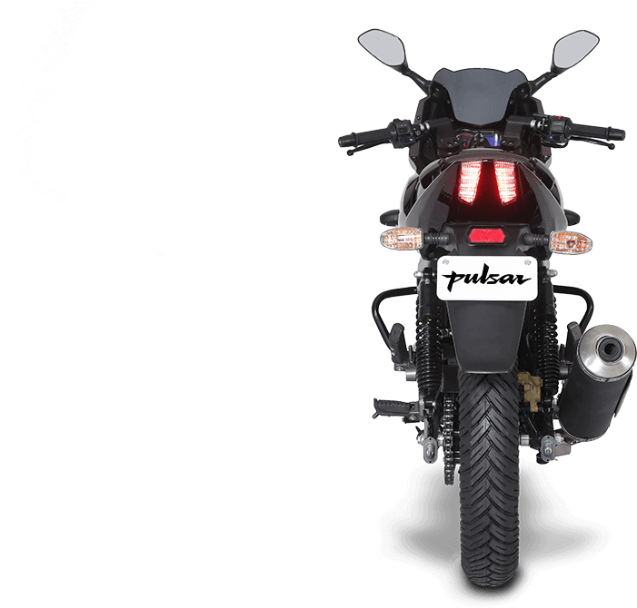 Bajaj Pulsar Rear View PNG Image