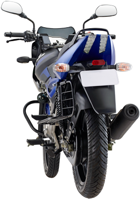 Bajaj Pulsar Rear View PNG Image