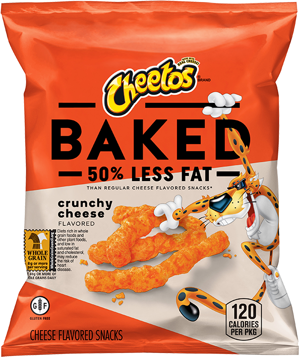 Baked Cheetos Crunchy Cheese Snack Package PNG Image