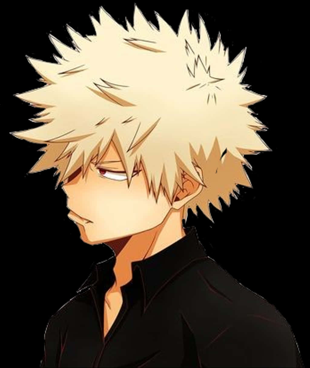 Bakugou Profile Art PNG Image