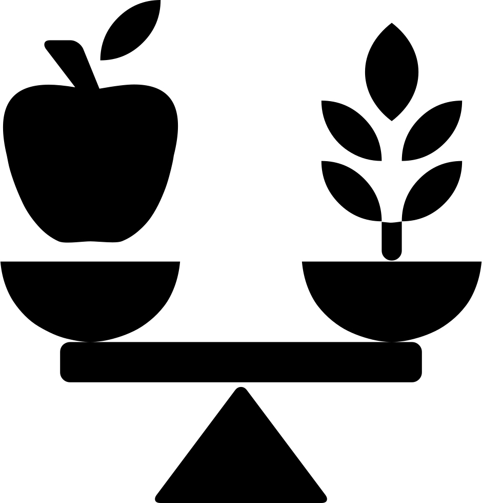 Balanced Diet Concept Scale PNG Image