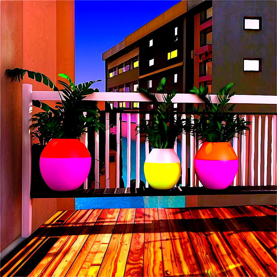 Balcony Party Decoration Png 06272024 PNG Image