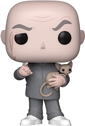 Bald Figure With Mouse Funko Pop PNG Image