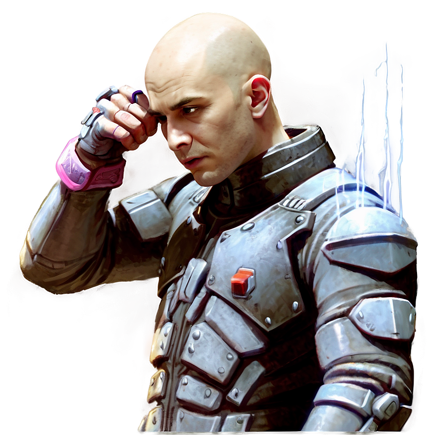 Bald Gamer Playing Png 75 PNG Image