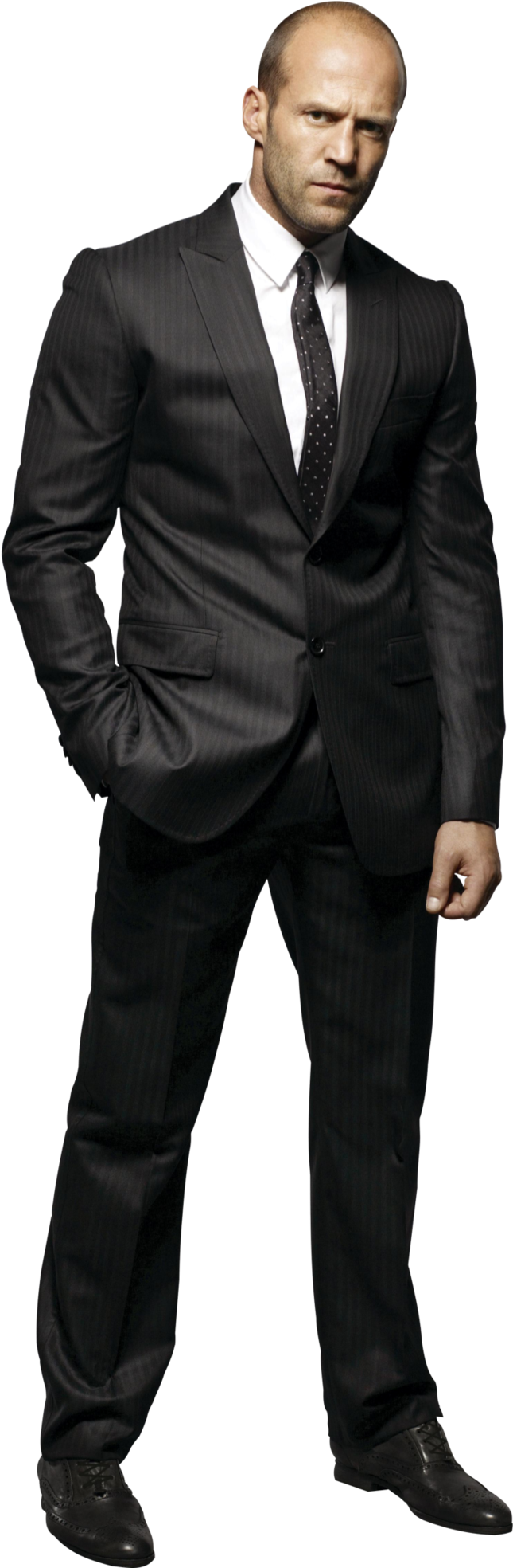 Bald_ Man_in_ Suit PNG Image