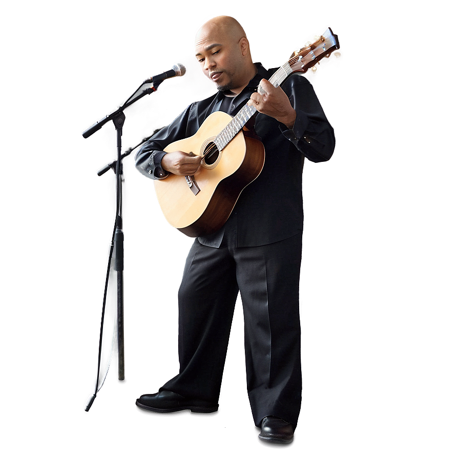 Bald Musician Performing Png 06202024 PNG Image