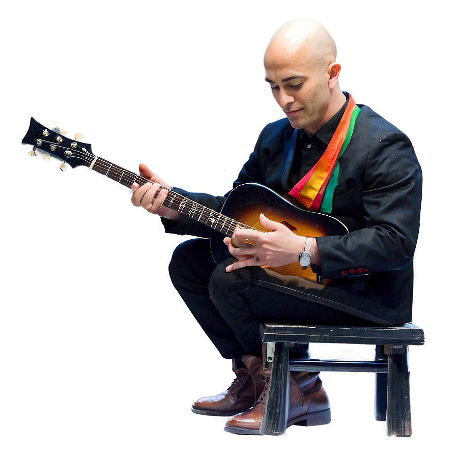 Bald Musician Performing Png Byh28 PNG Image