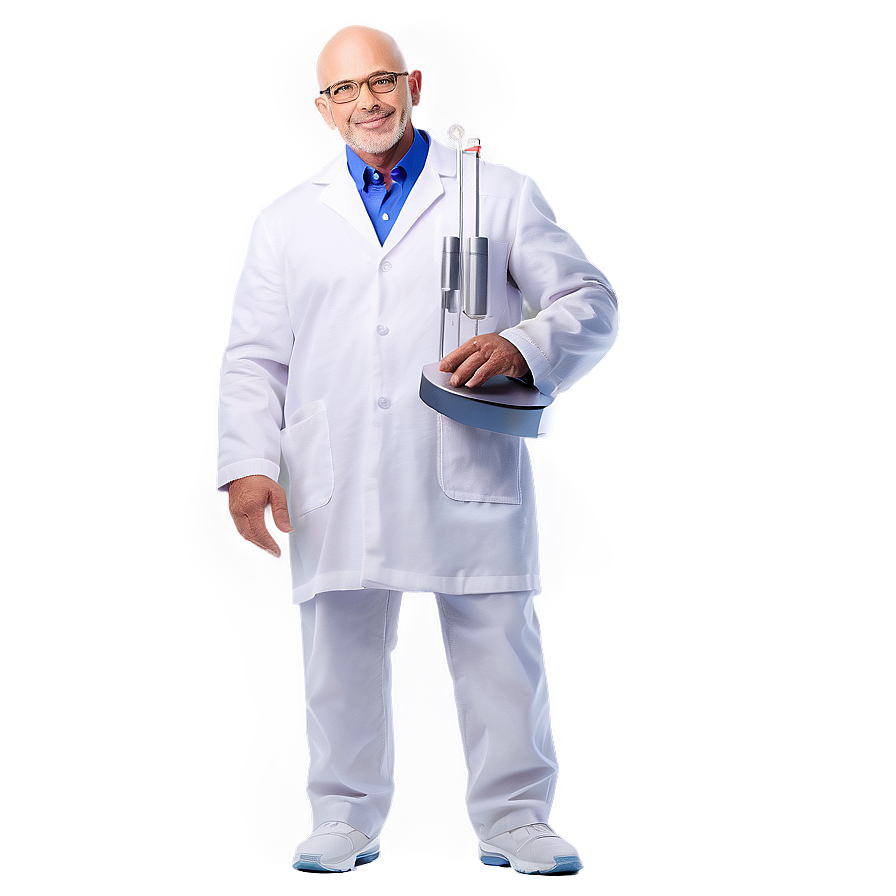 Bald Scientist Cartoon Png 6 PNG Image