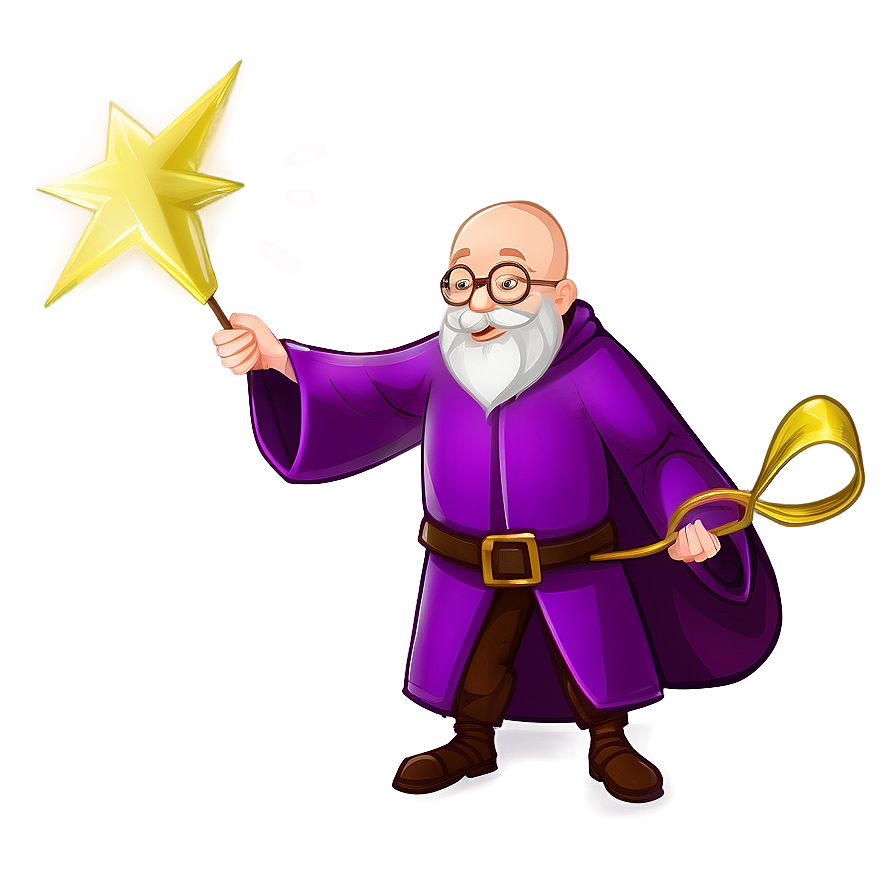 Bald Wizard Illustration Png Iex PNG Image