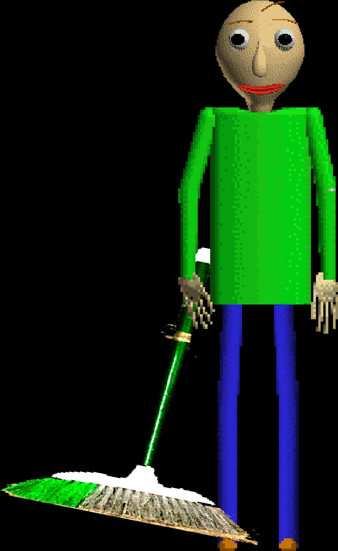 Baldi With Broom3 D Model PNG Image