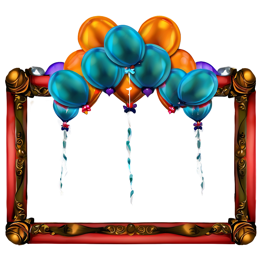 Balloon Frames Png Yka PNG Image