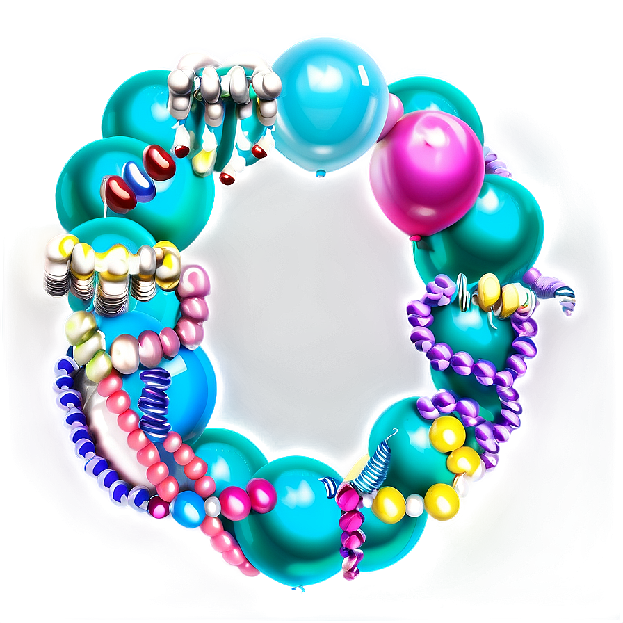 Balloon Garland Png Esf PNG Image