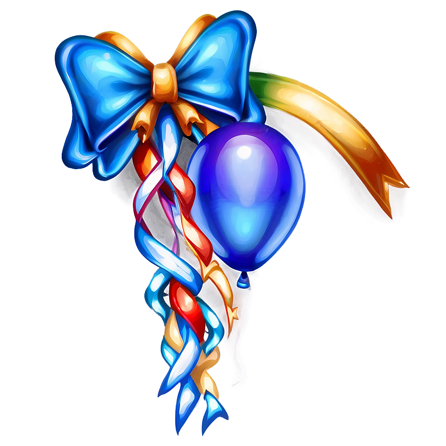 Balloon With Bow Png 4 PNG Image