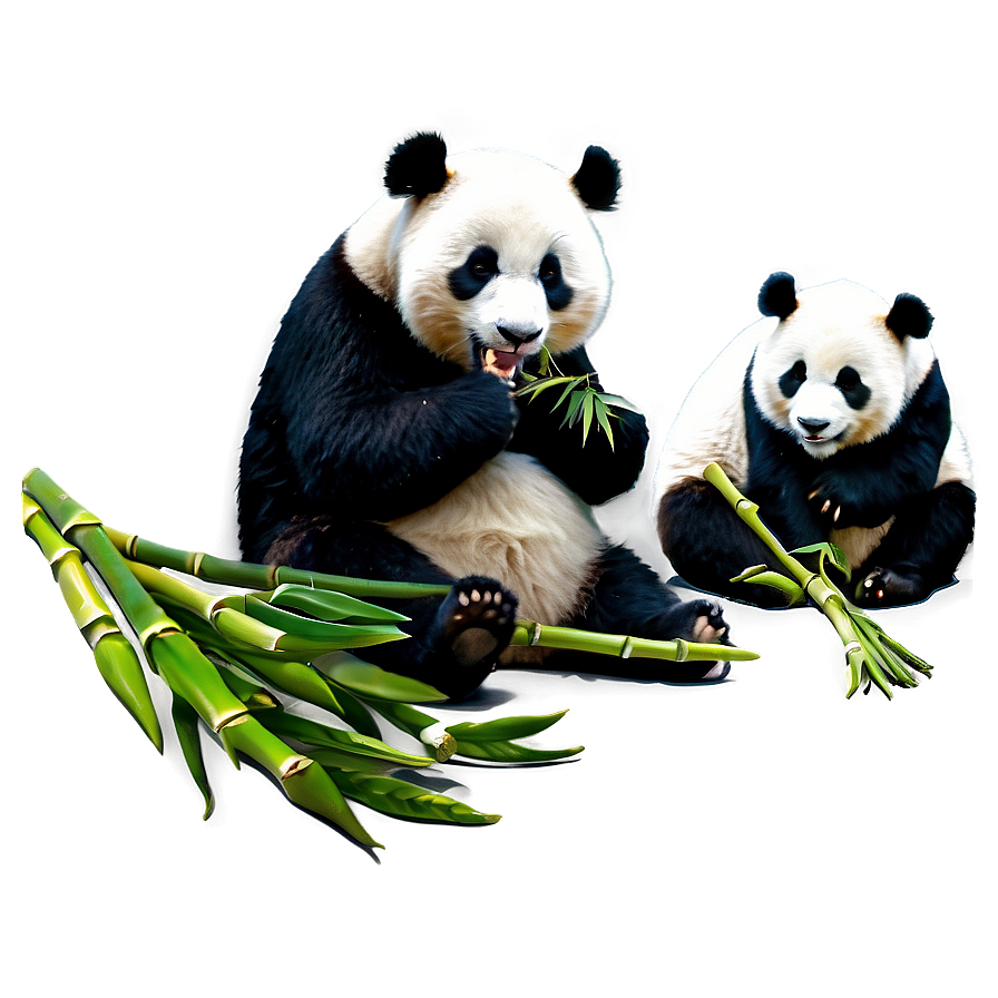 Bamboo Eating Panda Png 05062024 PNG Image