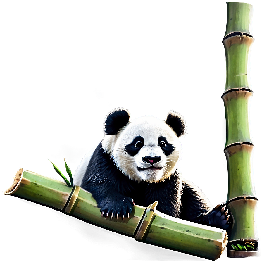 Bamboo Eating Panda Png Rrd15 PNG Image