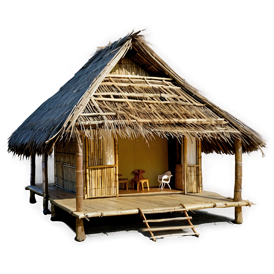 Bamboo Houses Png Vxm PNG Image