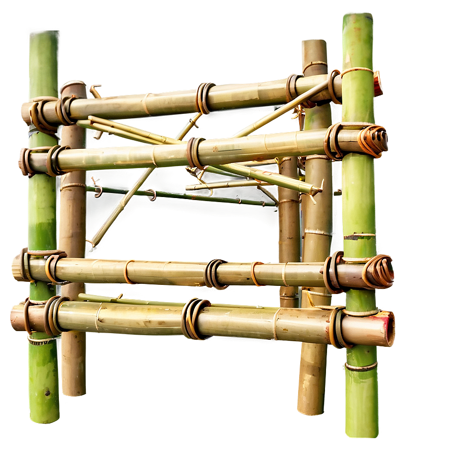 Bamboo Scaffolding Structure Png Via29 PNG Image