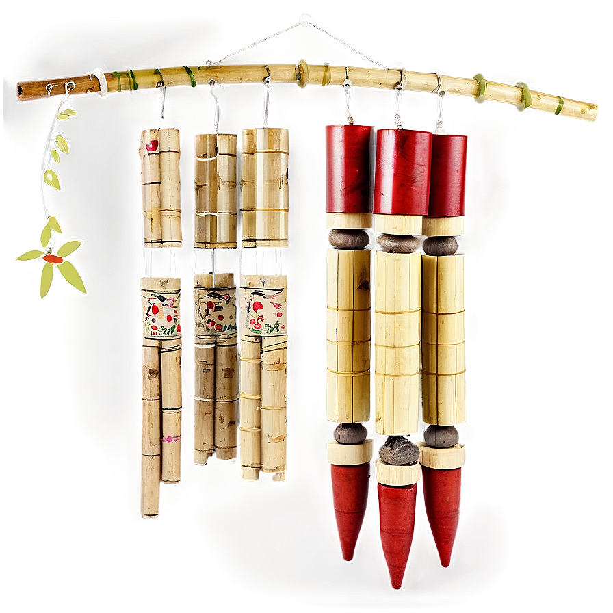 Bamboo Wind Chimes Png Tqp37 PNG Image