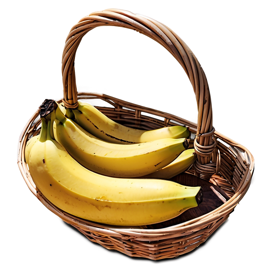 Banana In Basket Png Fxq PNG Image